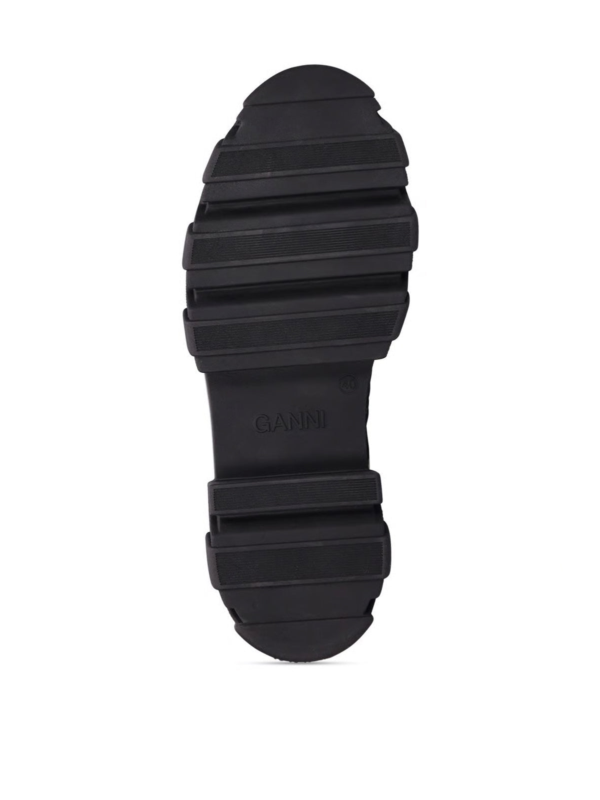 CLEATED LACE UP HIKING BOOTS Ganni