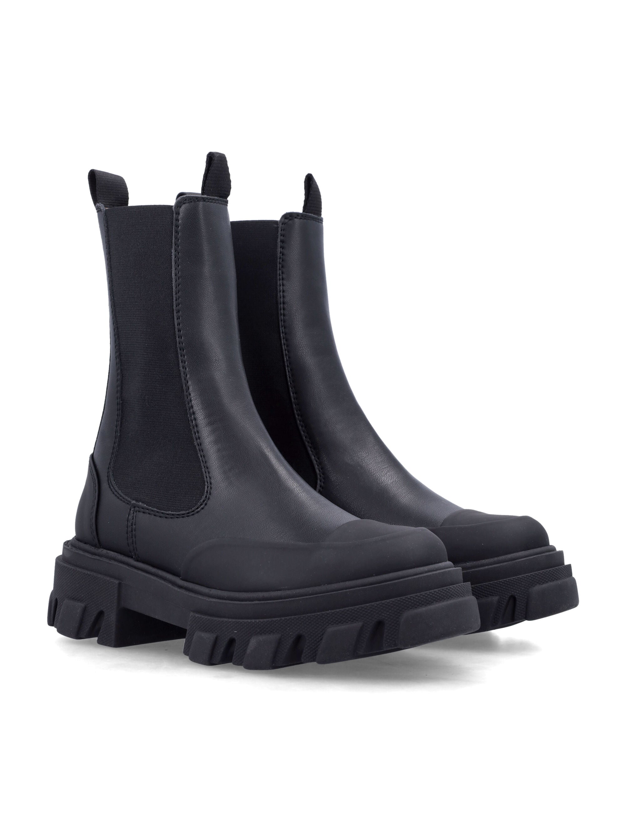 LEATHER CHELSEA BOOTS Ganni