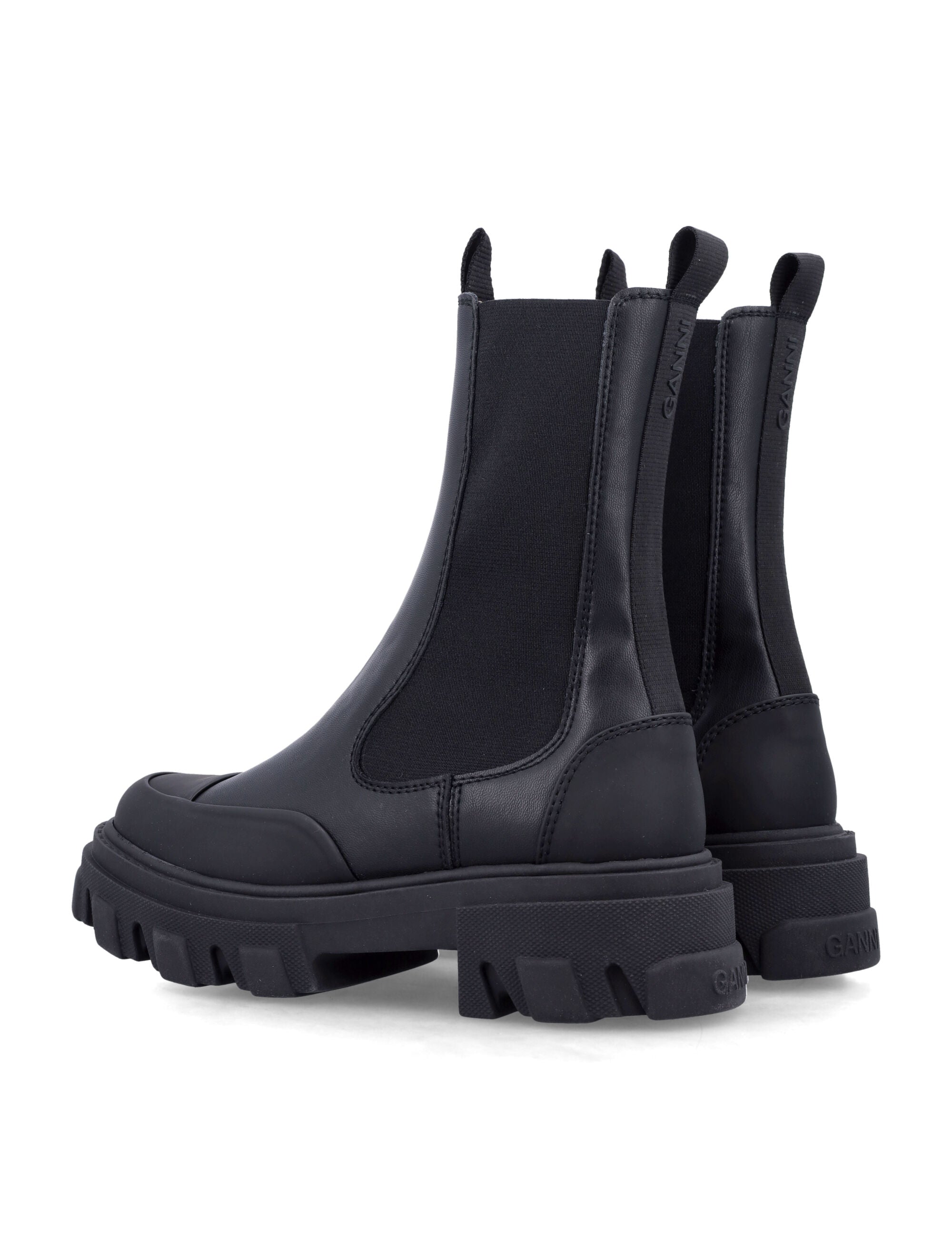 LEATHER CHELSEA BOOTS Ganni