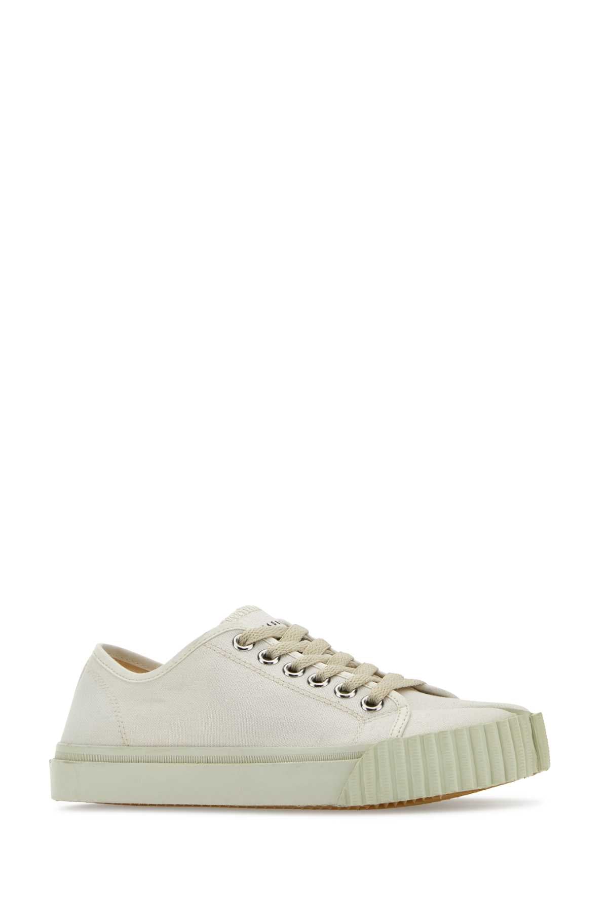 WHITE CANVAS TABI SNEAKERS Maison Margiela