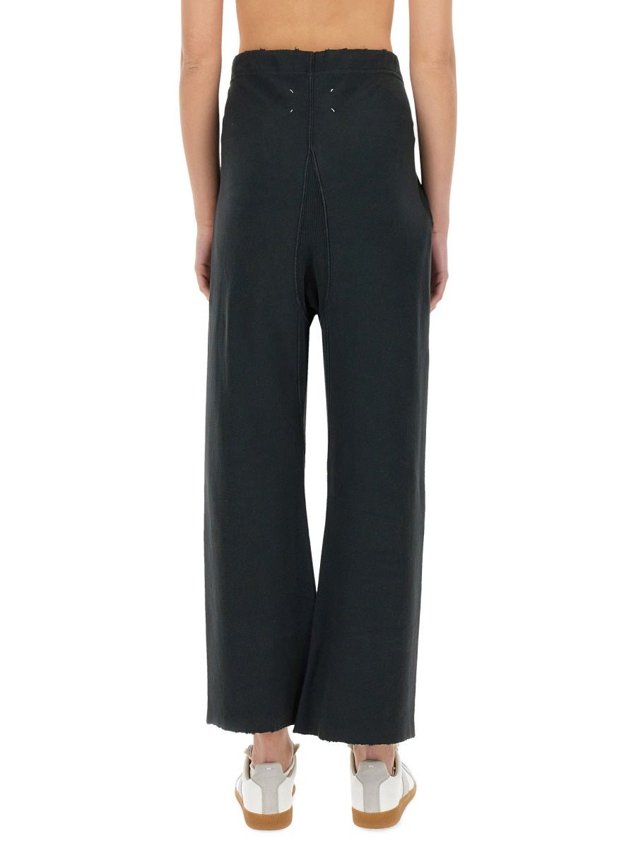 BLACK COTTON TROUSERS Maison Margiela