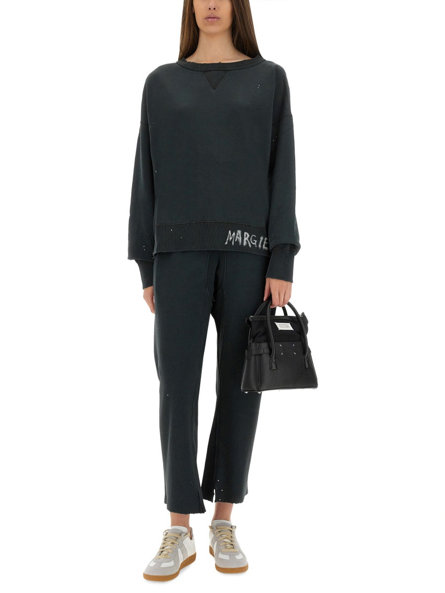BLACK COTTON TROUSERS Maison Margiela