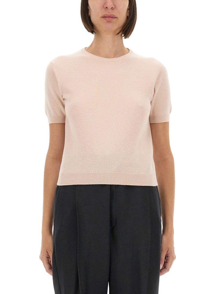 PINK VIRGIN WOOL T-SHIRTS Maison Margiela PINK S