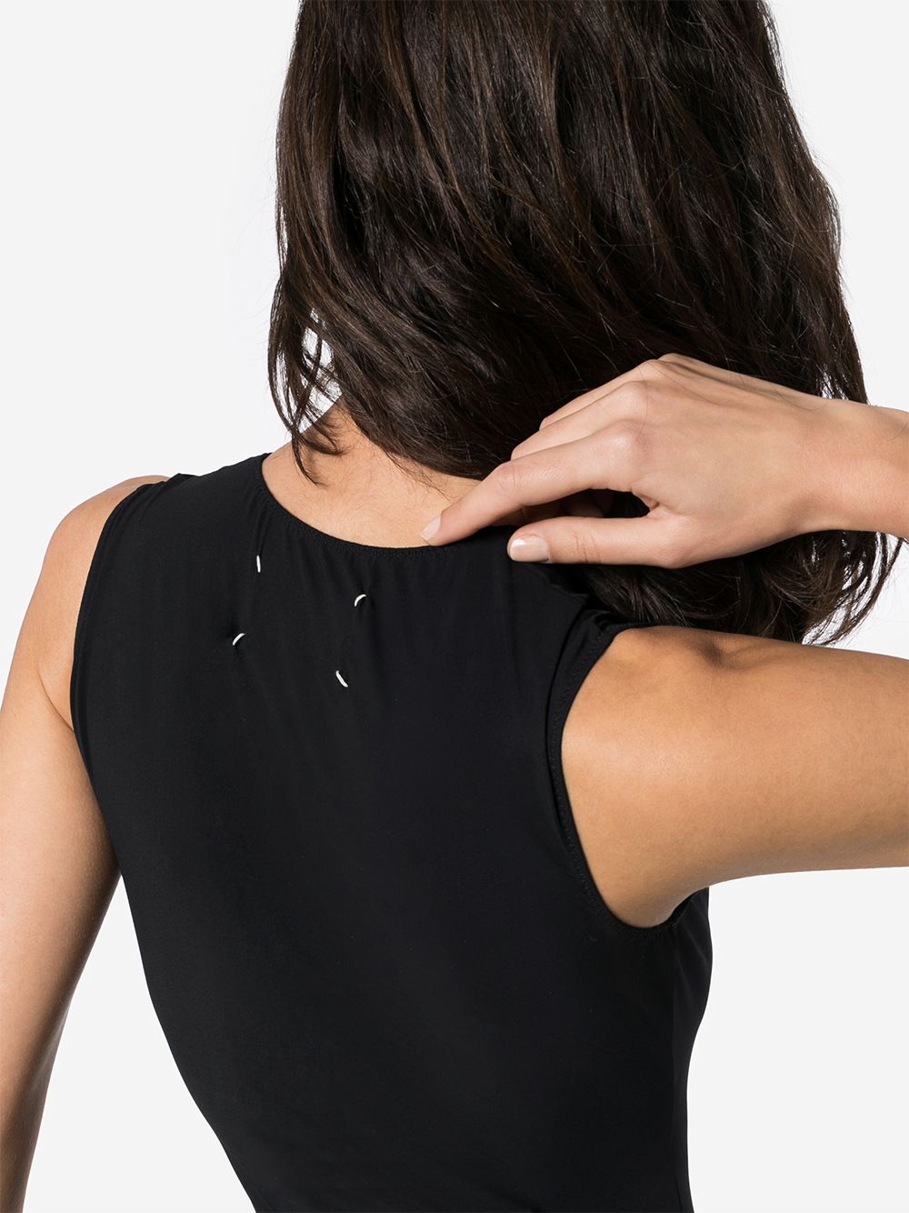 BLACK STRETCH NYLON BODY Maison Margiela