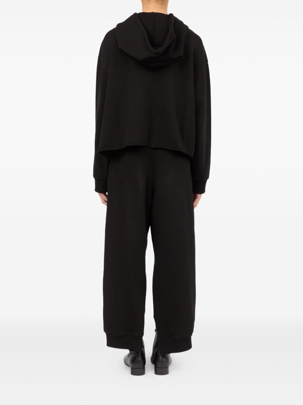 BLACK COTTON SWEATSHIRTS MM6 MAISON MARGIELA