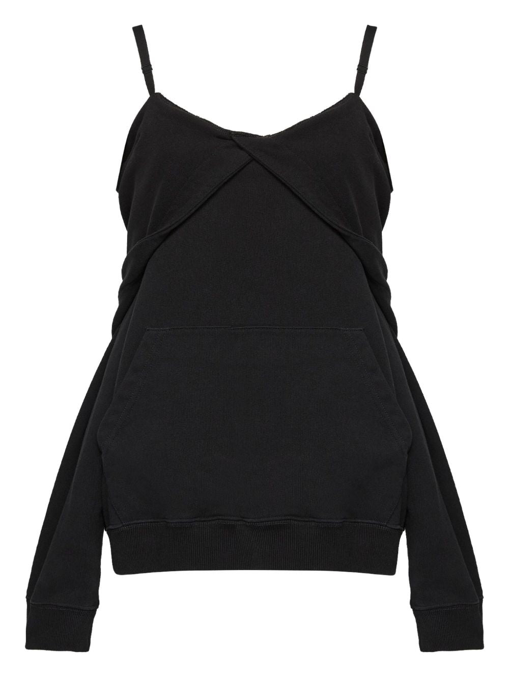 OFF-SHOULDER HOODIE MM6 MAISON MARGIELA BLACK S