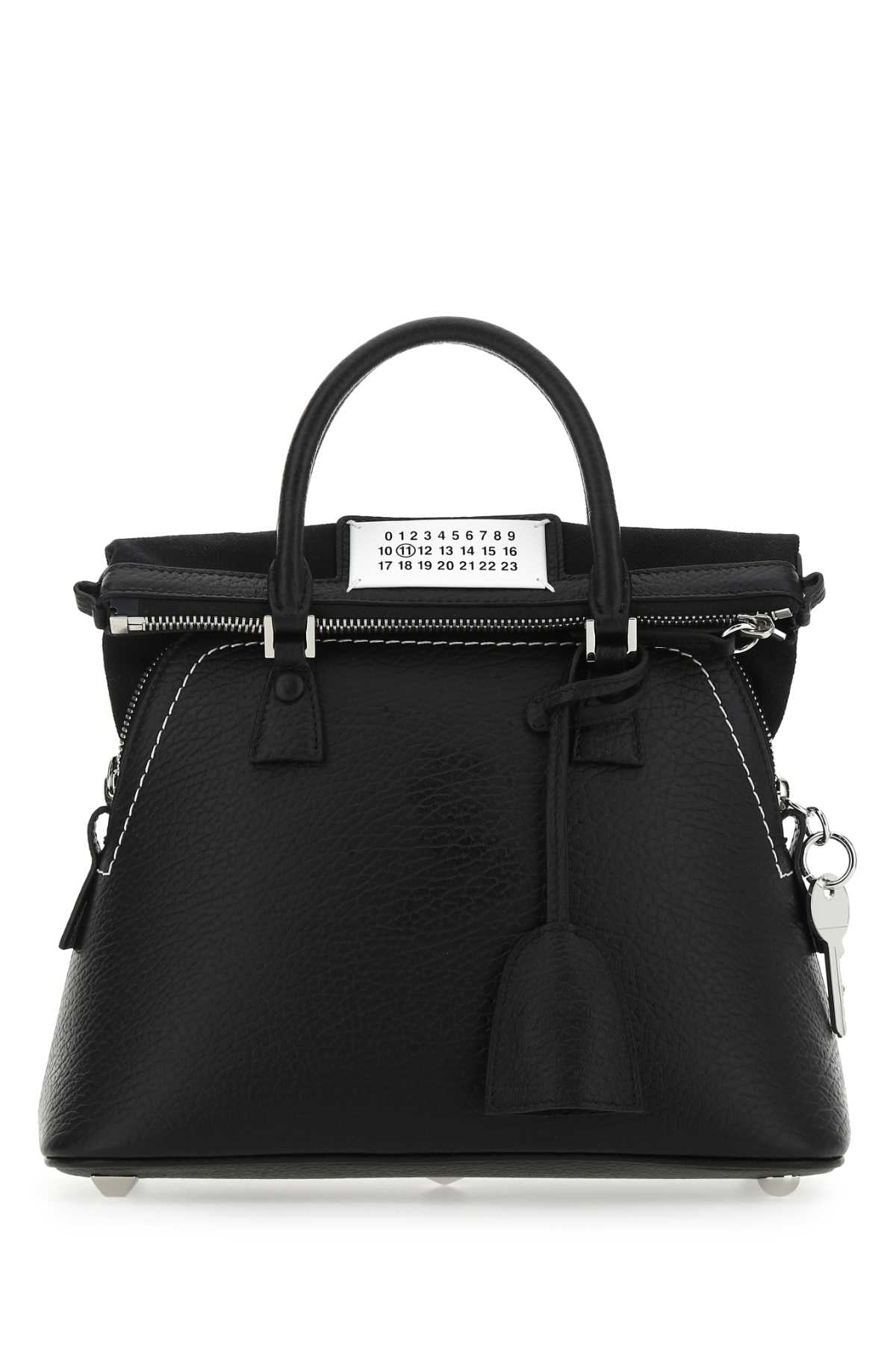 BLACK LEATHER MINI 5AC HANDBAG Maison Margiela BLACK TU