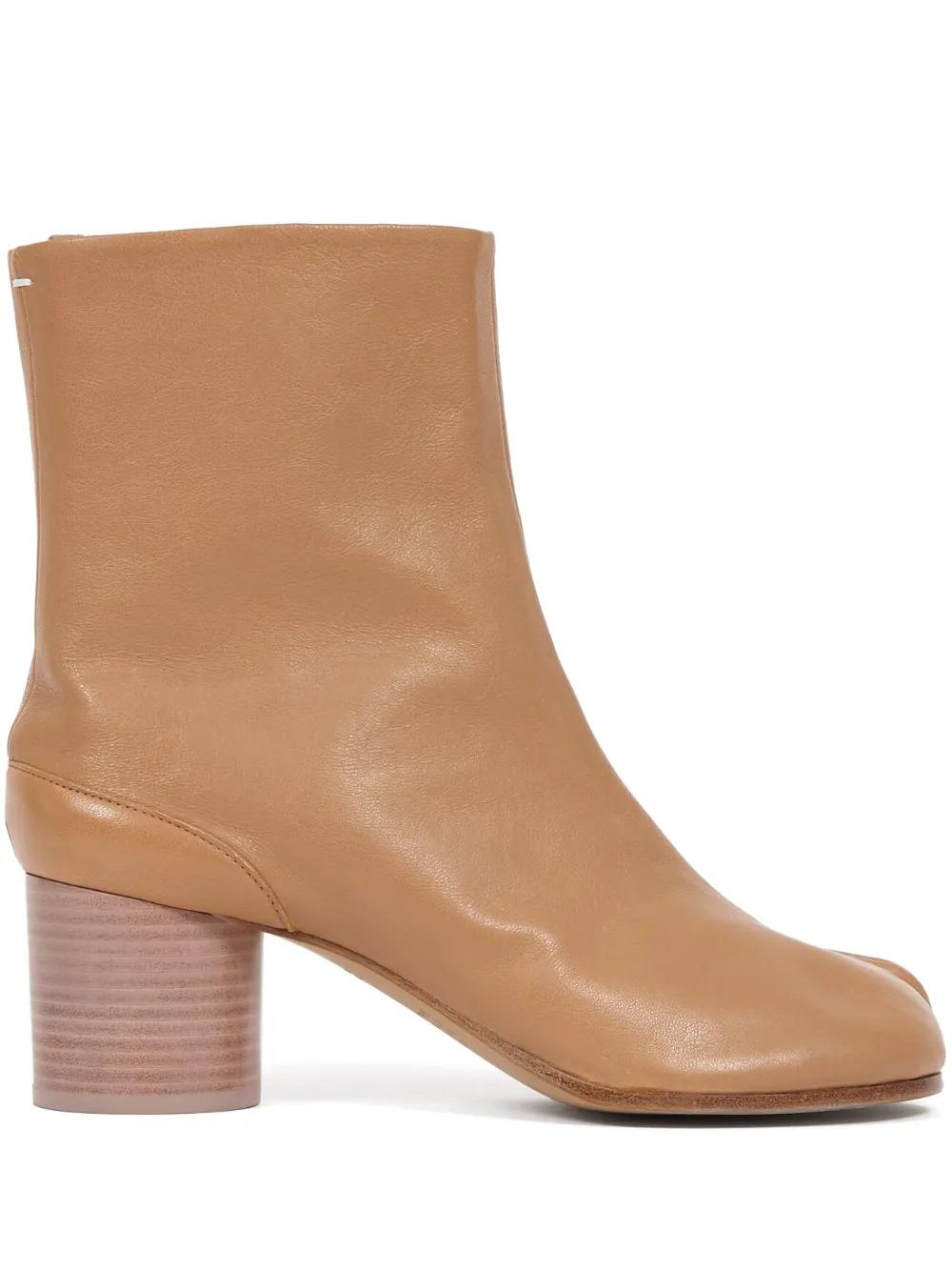 TABI 60MM LEATHER ANKLE BOOTS Maison Margiela NUDE 37