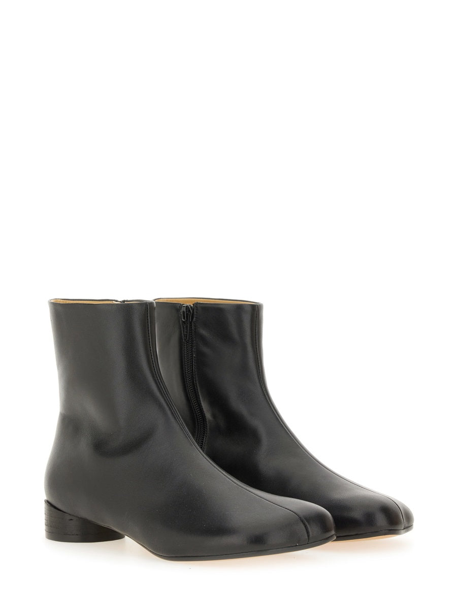 LEATHER ANKLE BOOTS MM6 MAISON MARGIELA
