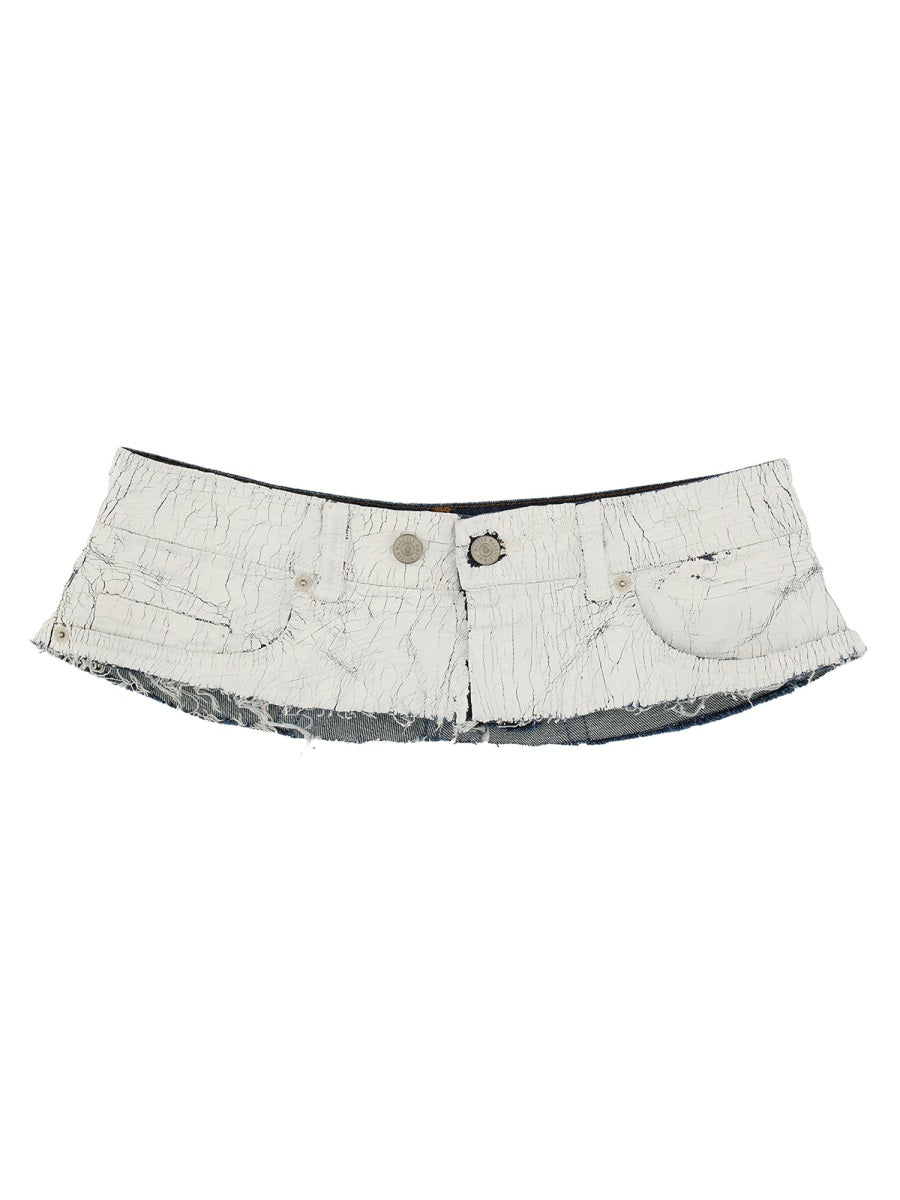 DENIM BELT MM6 MAISON MARGIELA WHITE 42