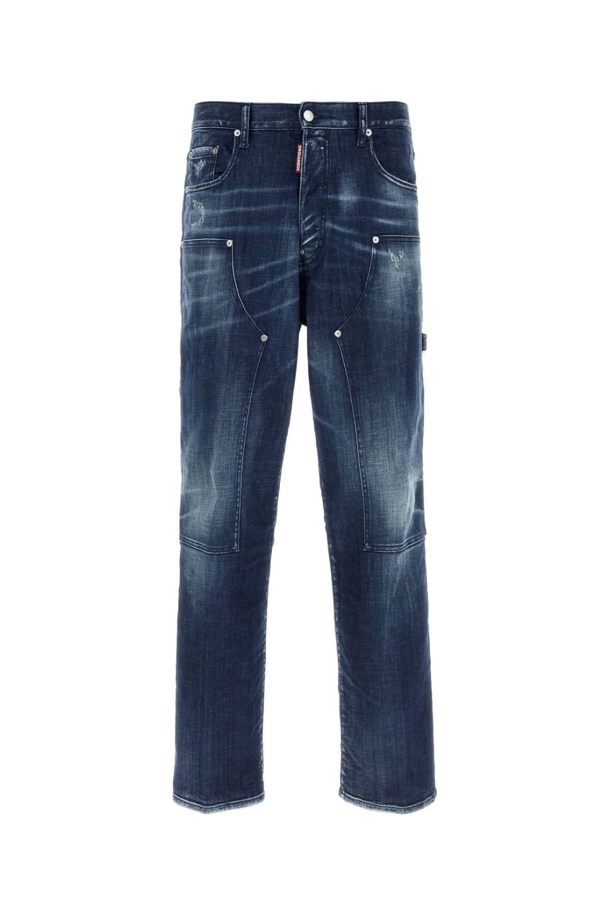 PANTS 5 POCKETS DSQUARED2 NAVY BLUE 46