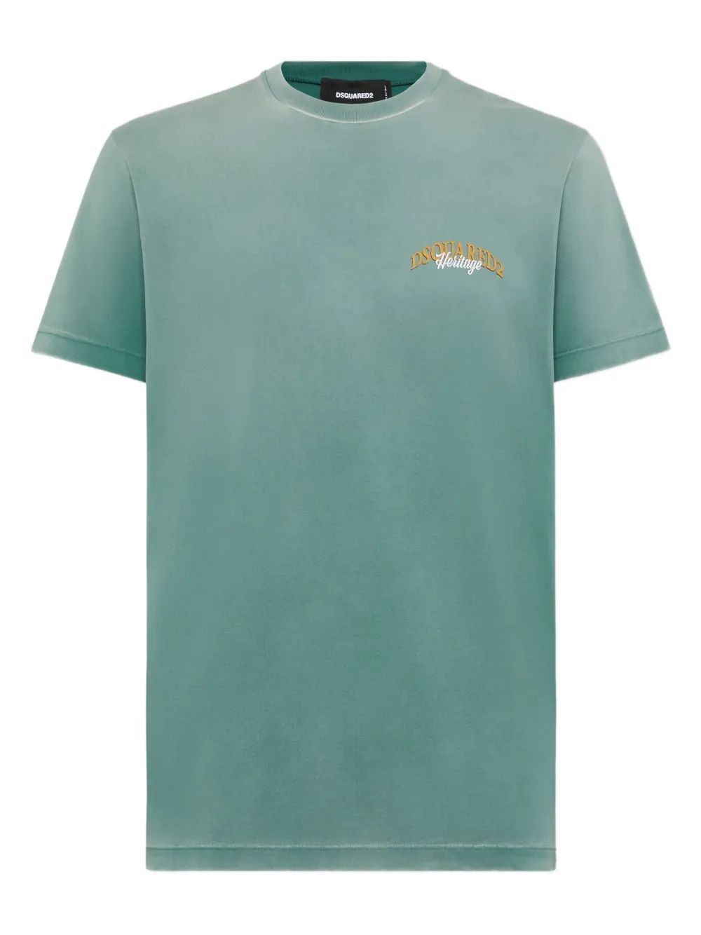 COTTON T-SHIRT DSQUARED2 FOREST GREEN S