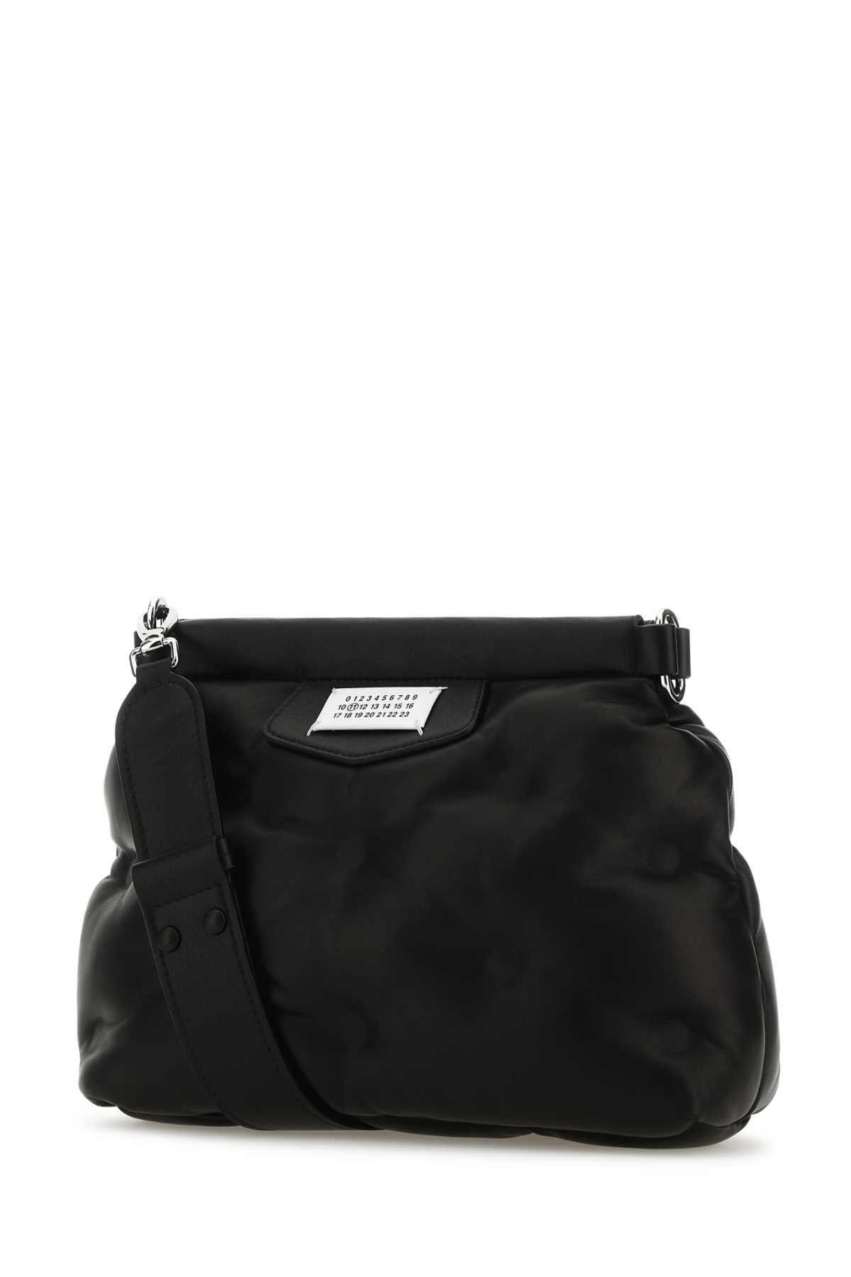 BLACK NAPPA LEATHER SMALL GLAM SLAM CLASSIQUE CROSSBODY BAG Maison Margiela