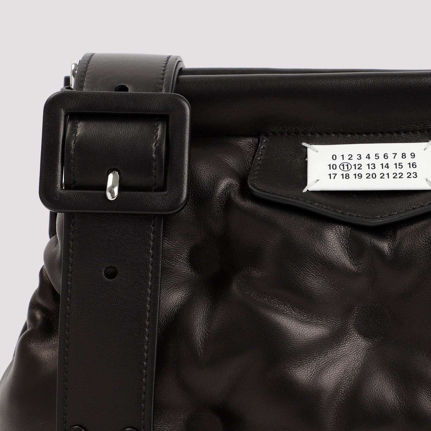 BLACK NAPPA LEATHER SMALL GLAM SLAM CLASSIQUE CROSSBODY BAG Maison Margiela