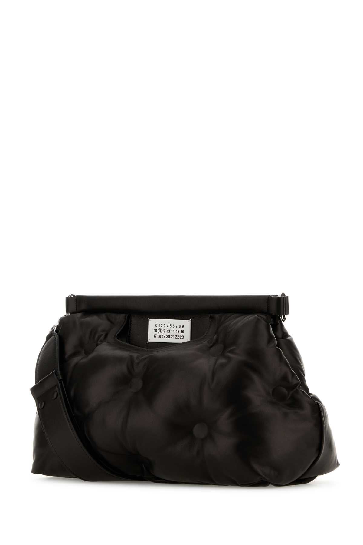 BLACK NAPPA LEATHER MEDIUM GLAM SLAM CLASSIQUE CROSSBODY BAG Maison Margiela