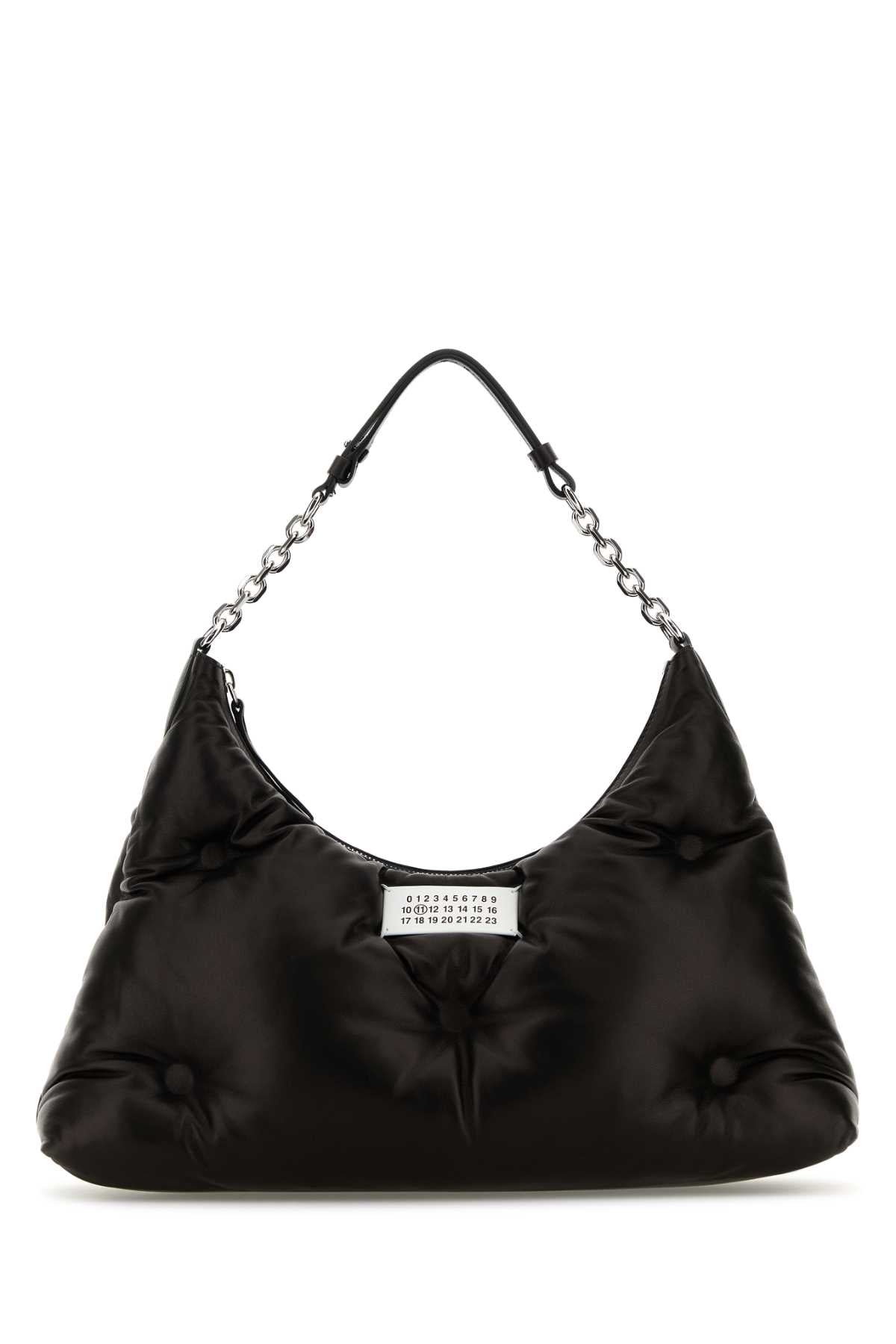 BLACK NAPPA LEATHER MEDIUM GLAM SLAM HOBO SHOULDER BAG Maison Margiela BLACK TU
