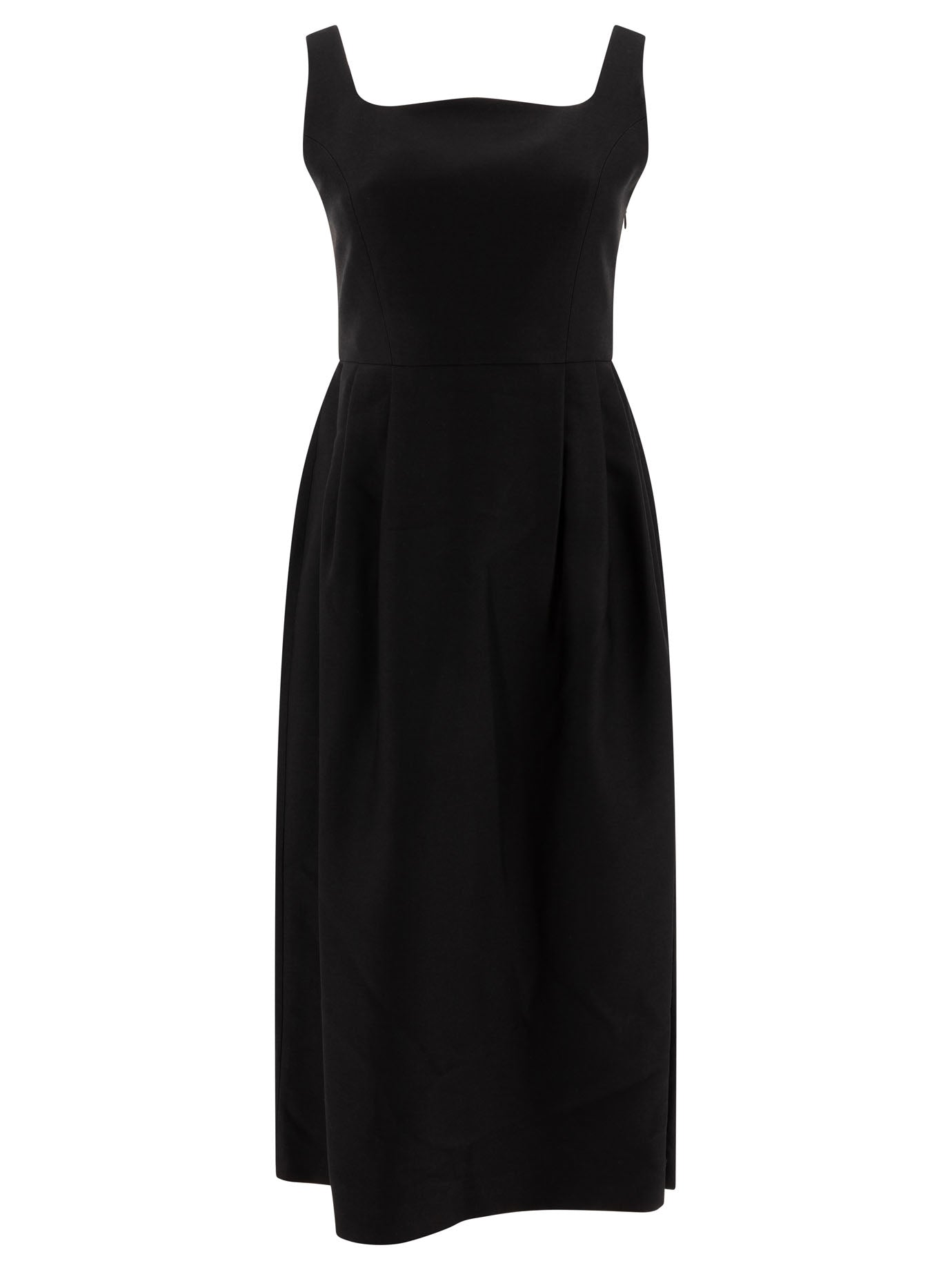 BLACK SILK DRESS SANDBEIGE BLACK S