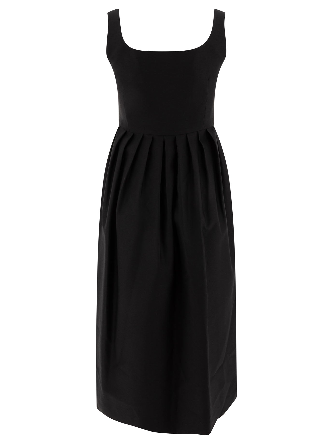 BLACK SILK DRESS SANDBEIGE