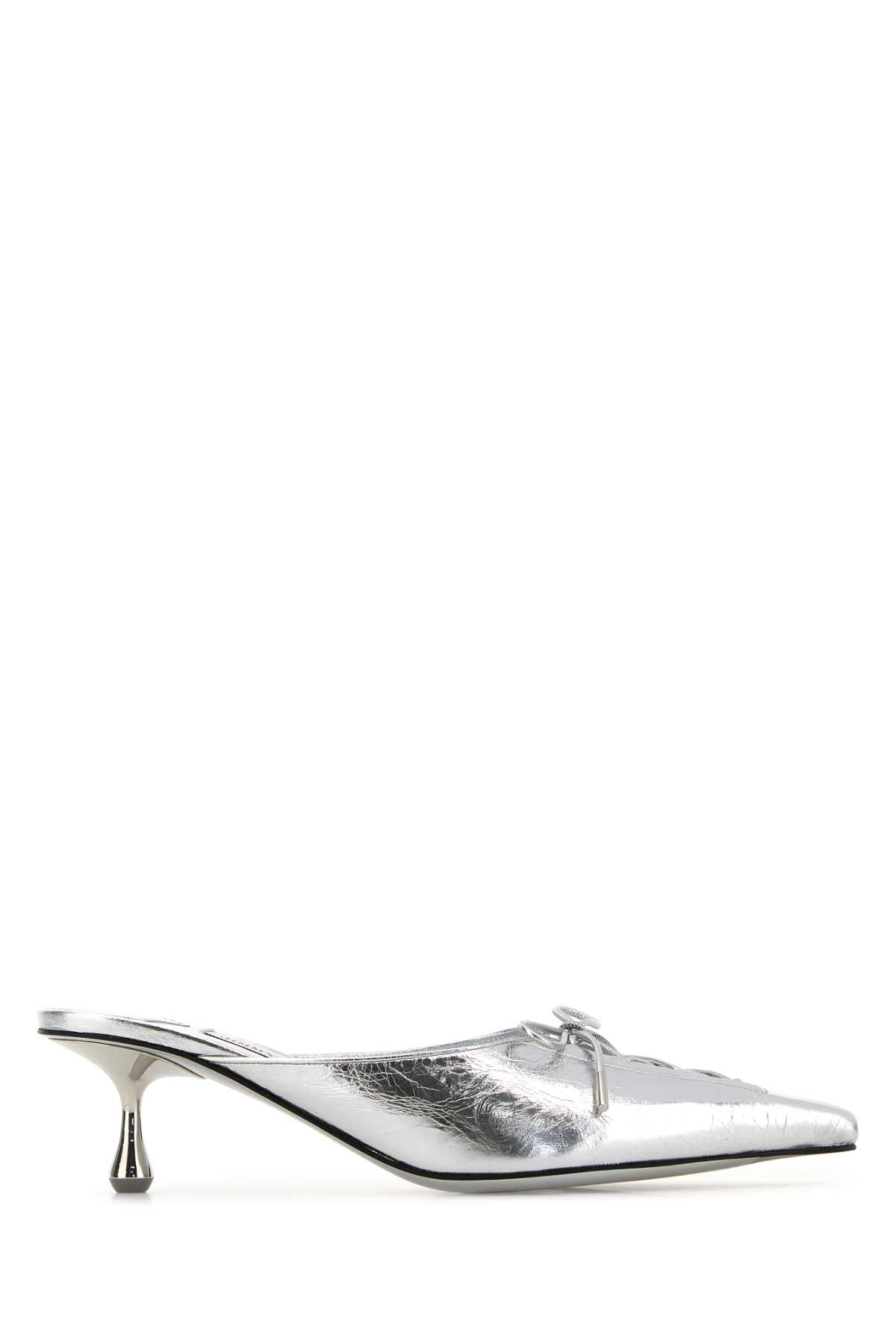 SILVER LEATHER SCARLETT MULES Jimmy Choo SILVER 37.5