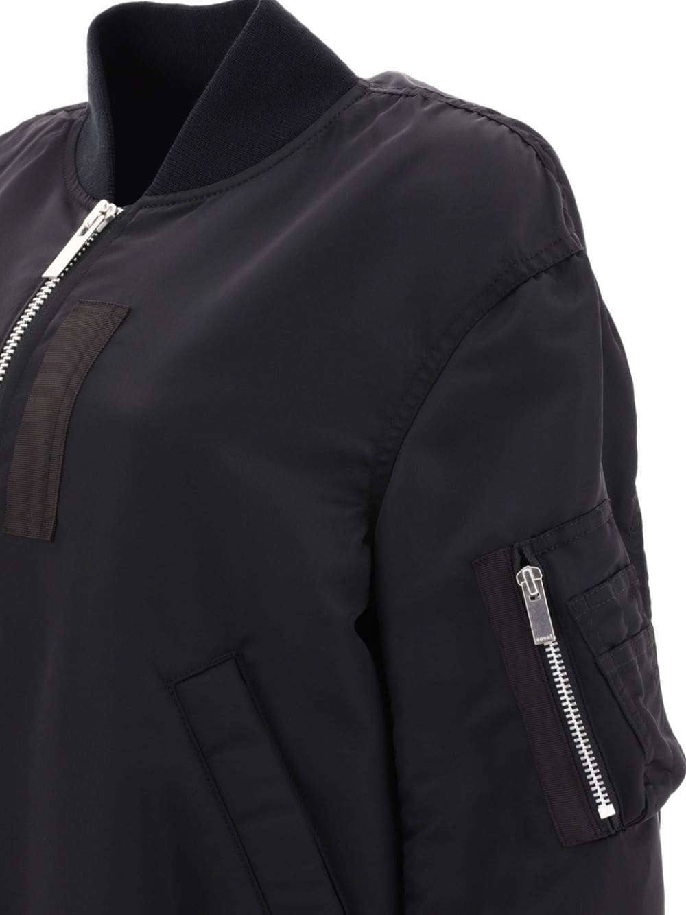 BLACK NYLON PADDED JACKET Sacai