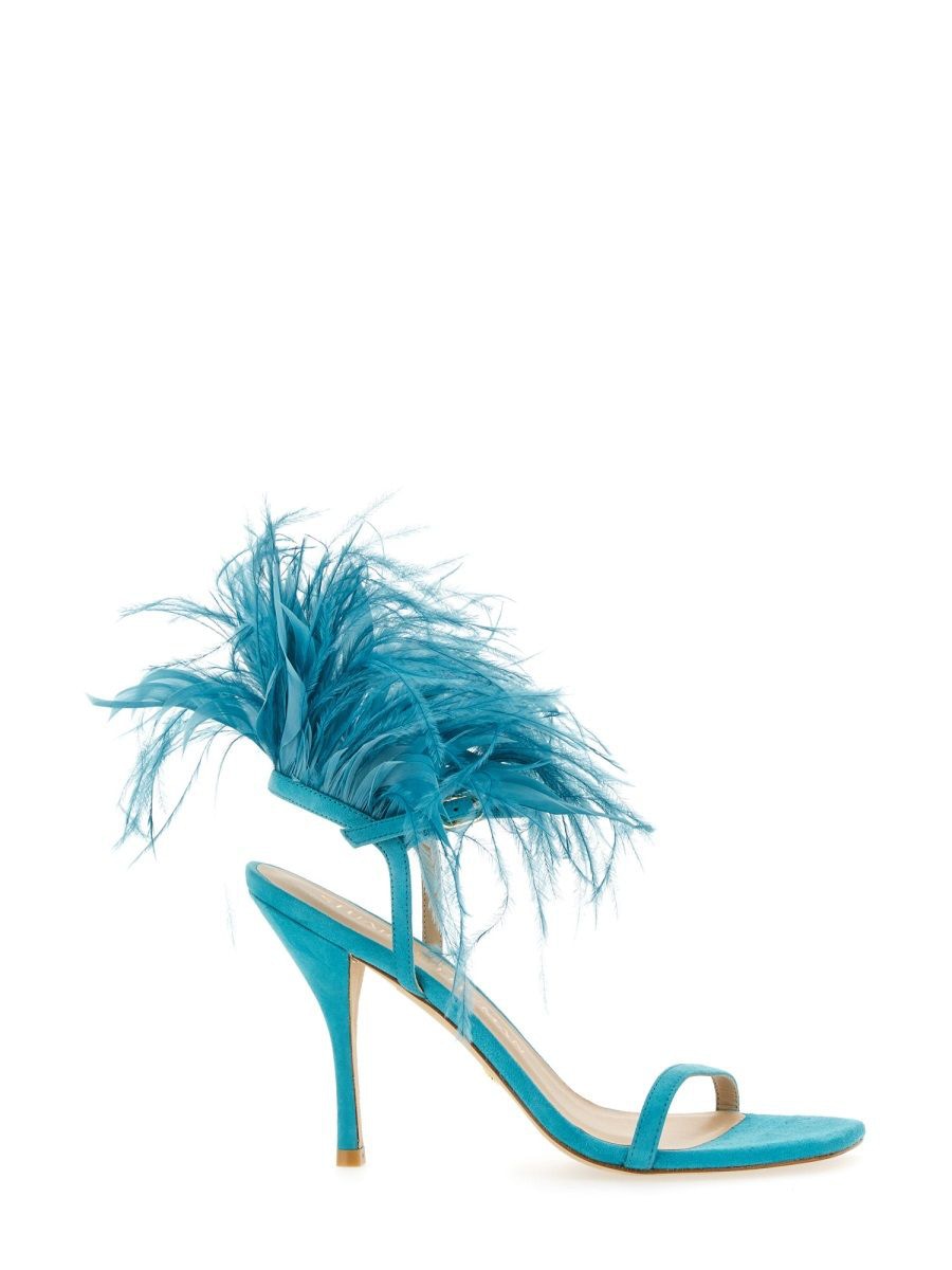 SANDAL PLUME 100 Stuart Weitzman BABY BLUE 37