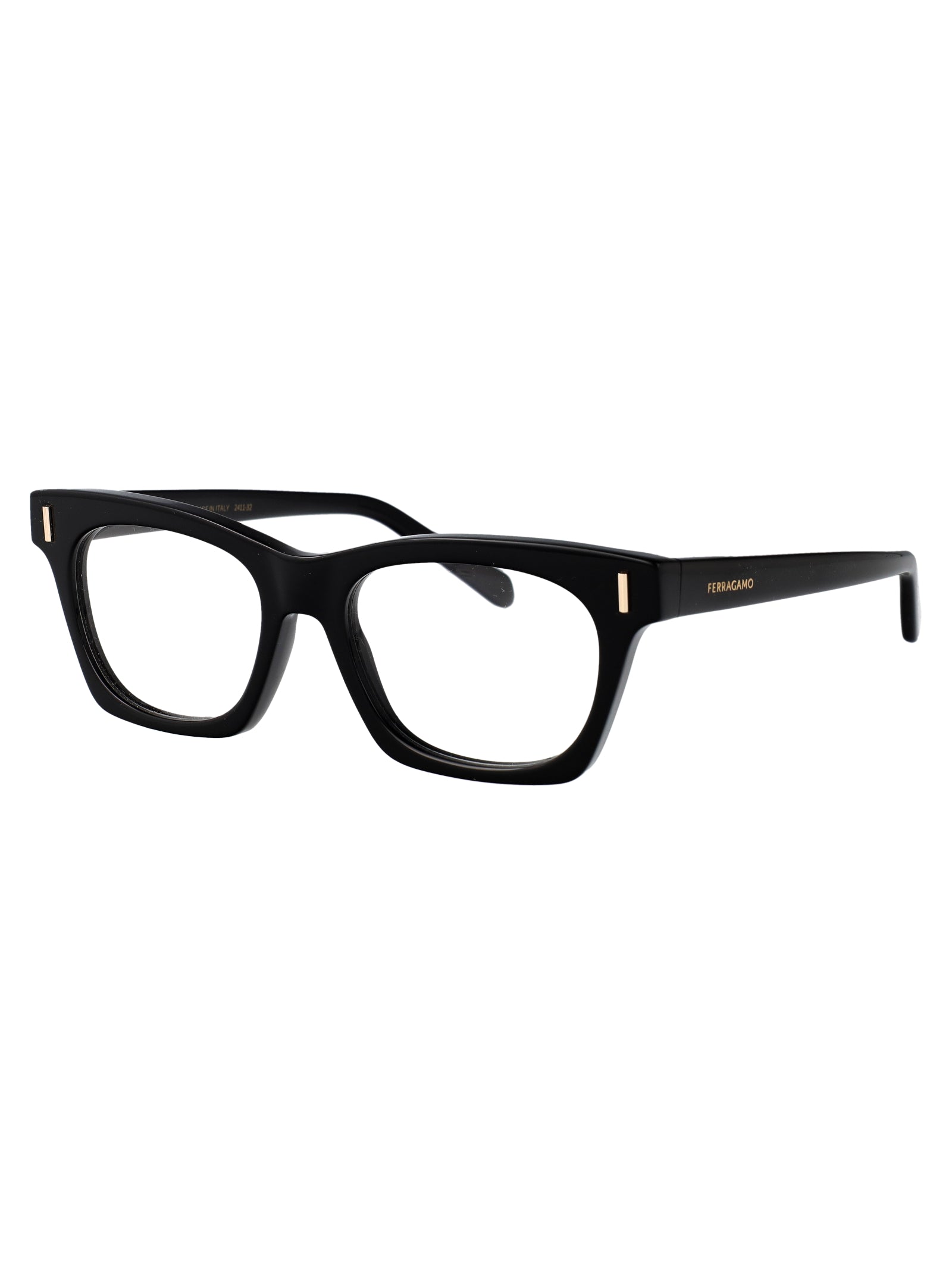 BLACK ACETATE GLASSES Ferragamo