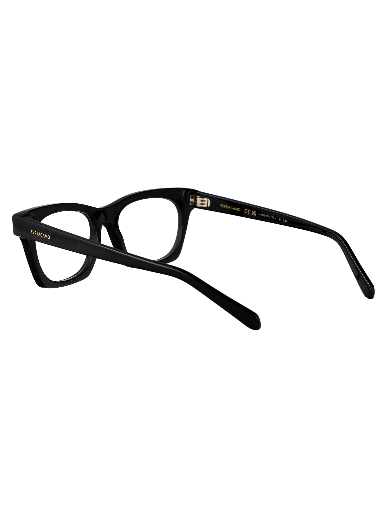 BLACK ACETATE GLASSES Ferragamo