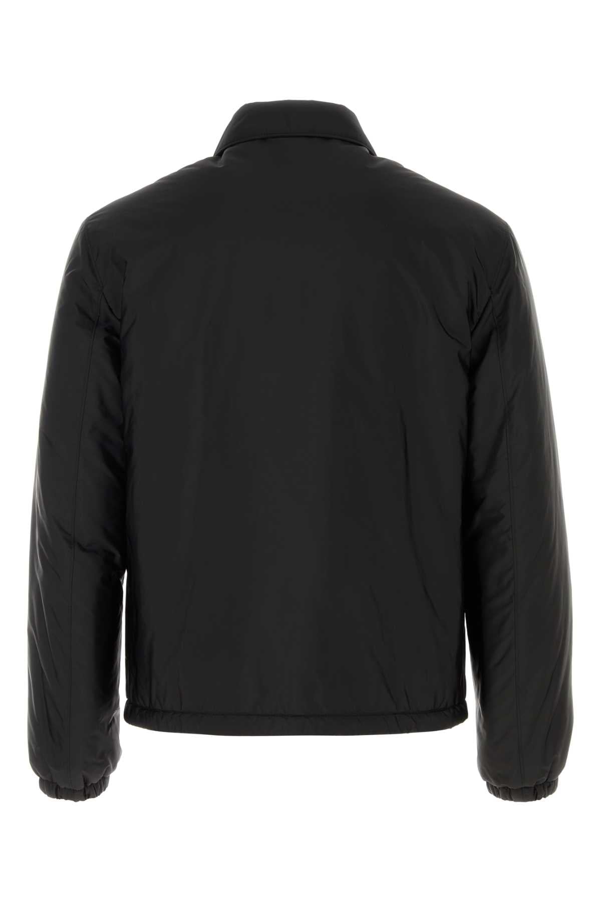 BLACK RE-NYLON PADDED JACKET Prada