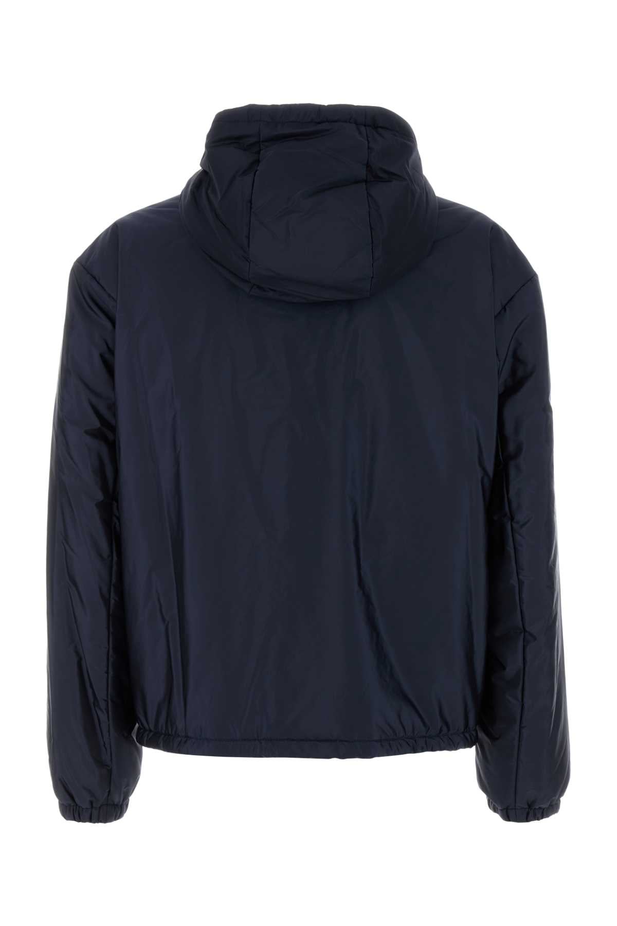 NAVY BLUE RE-NYLON PADDED JACKET Prada