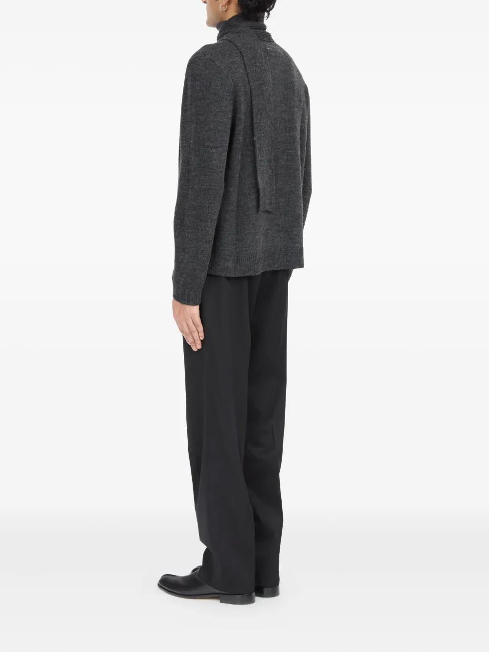 WOOL-BLEND CARDIGAN IN VIRGIN MATERIAL MM6 MAISON MARGIELA