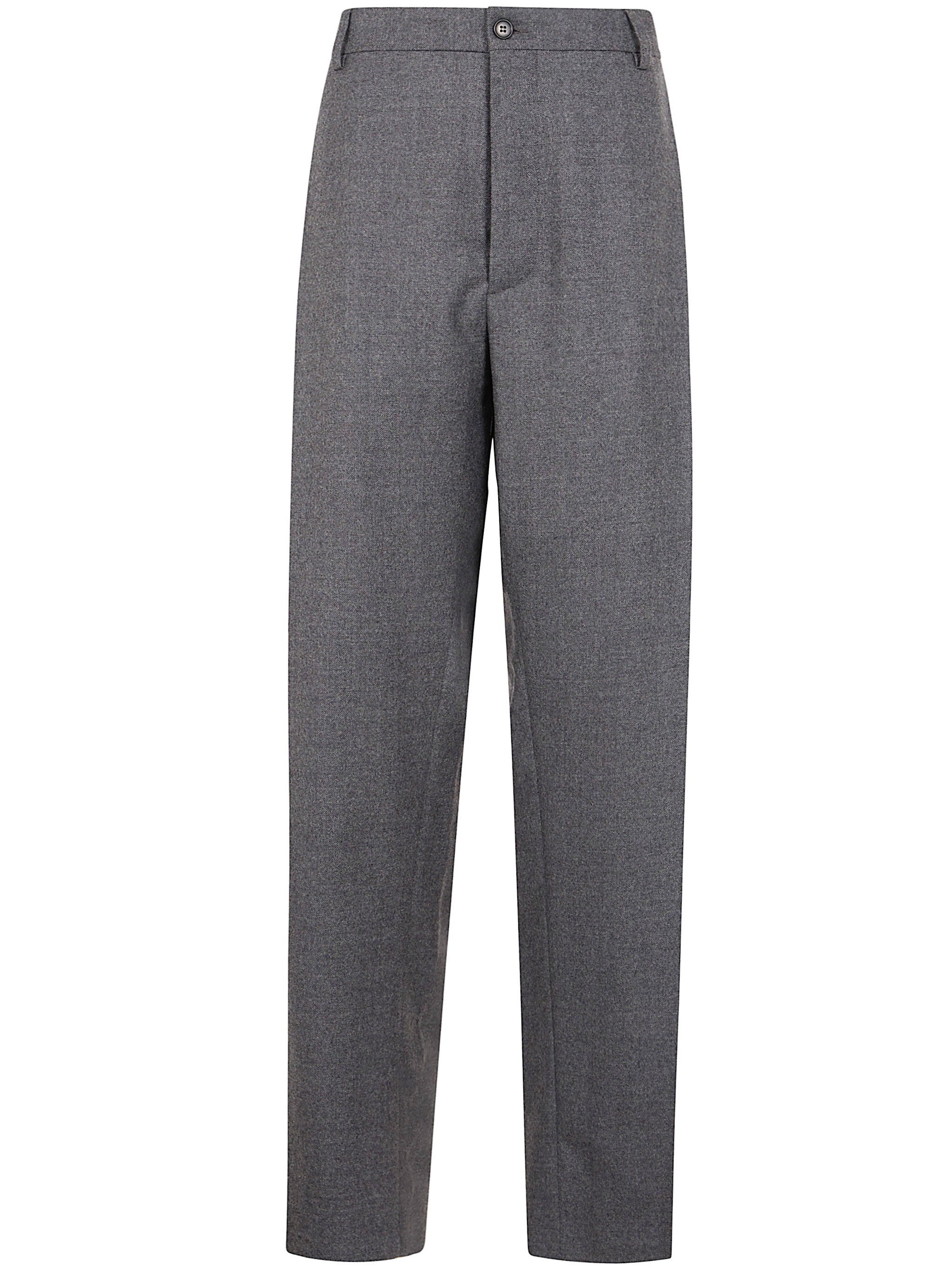 GREY VIRGIN WOOL COTTON PANTS MM6 MAISON MARGIELA GREY 46