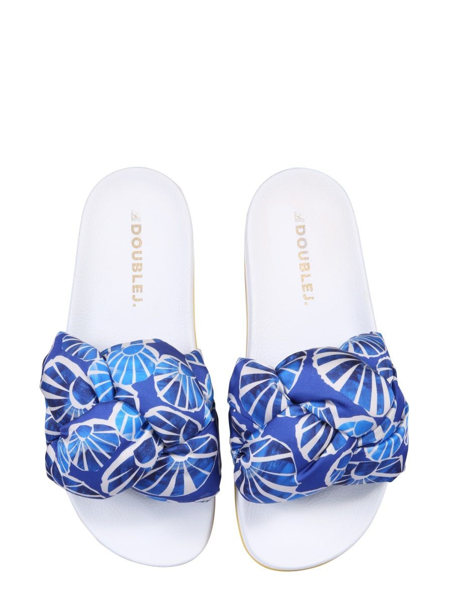 BRAID SLIDE SANDALS La Double J