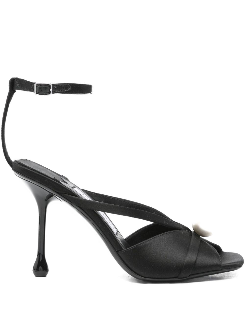 SIVA 95 SATIN SANDALS Jimmy Choo BLACK 41