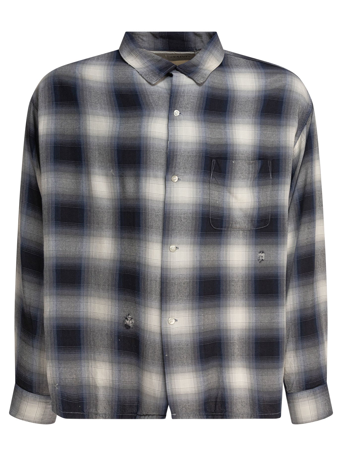 BLUE RAYON SHIRT SAINT MXXXXXX BLUE S