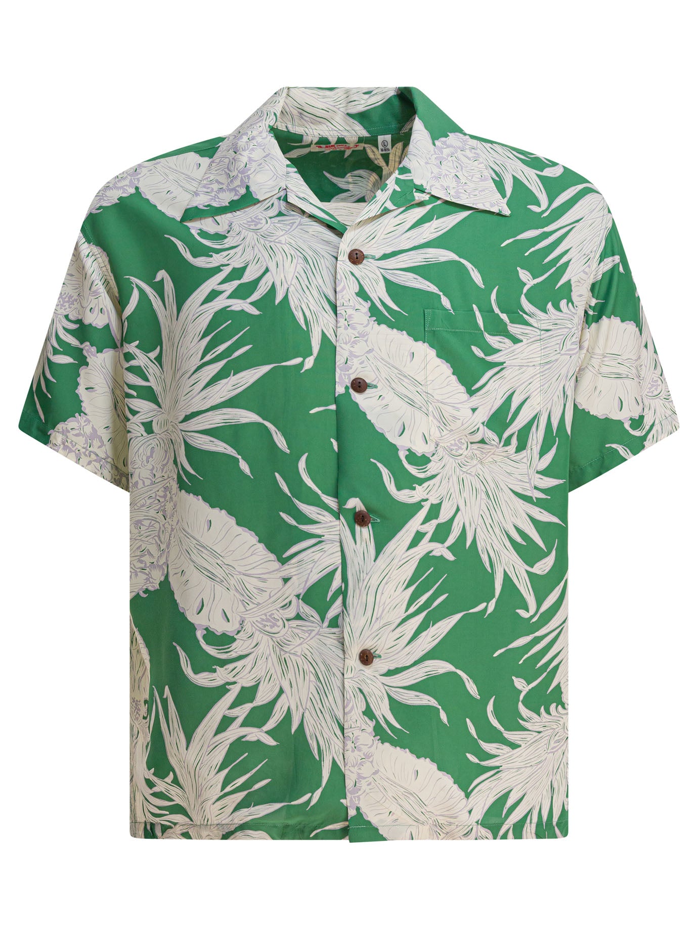 "ISLAND PINEAPPLE" SHIRT SUN SURF GREEN M