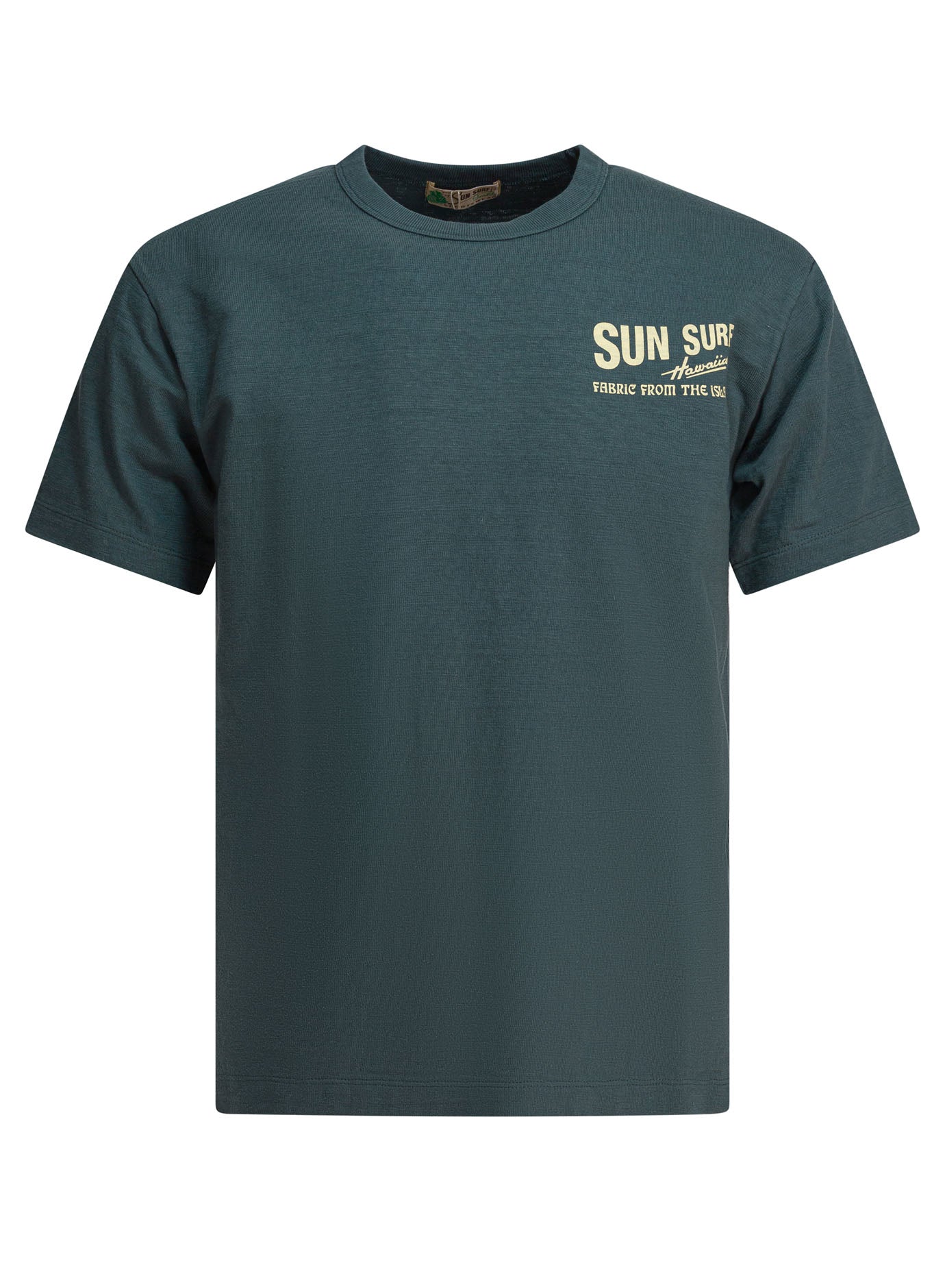 GREEN COTTON T-SHIRT SUN SURF GREEN L