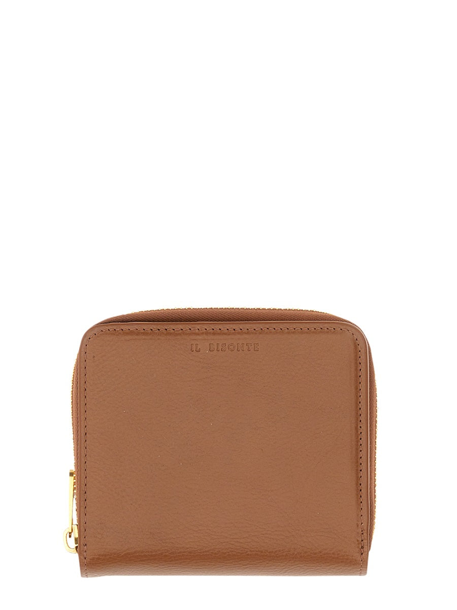 LEATHER WALLET IL BISONTE BROWN UNI