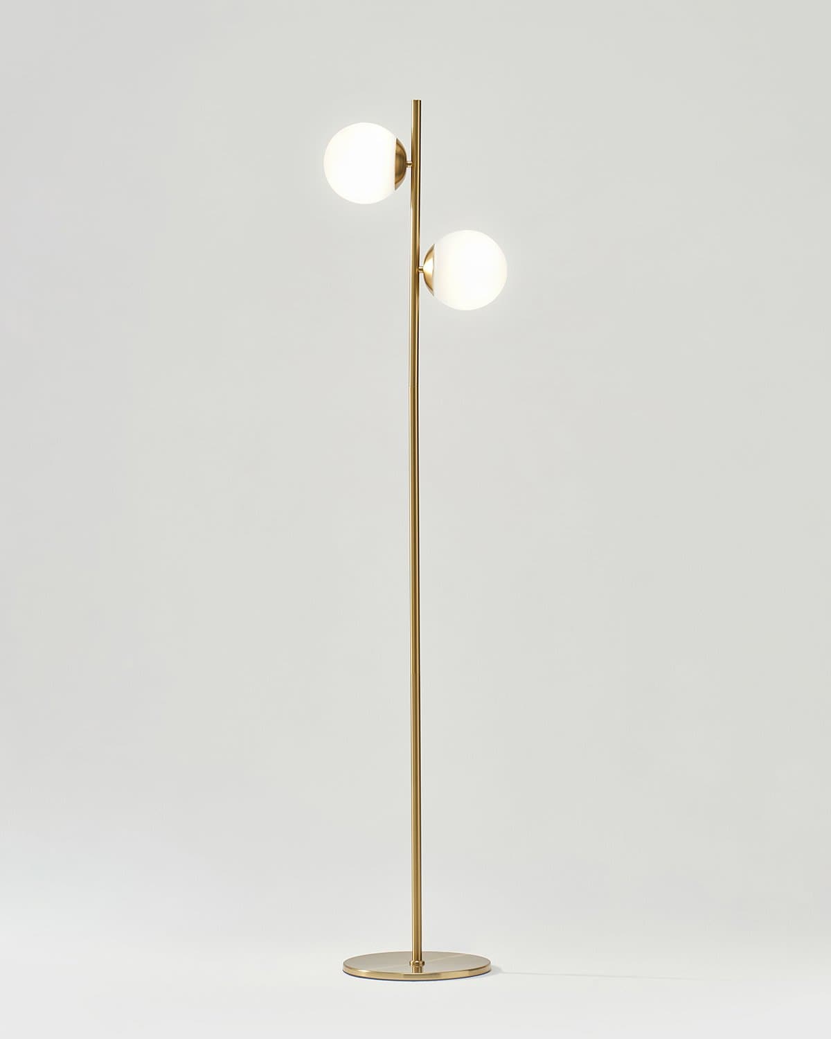 Sphere Floor Lamp Brightech Brass