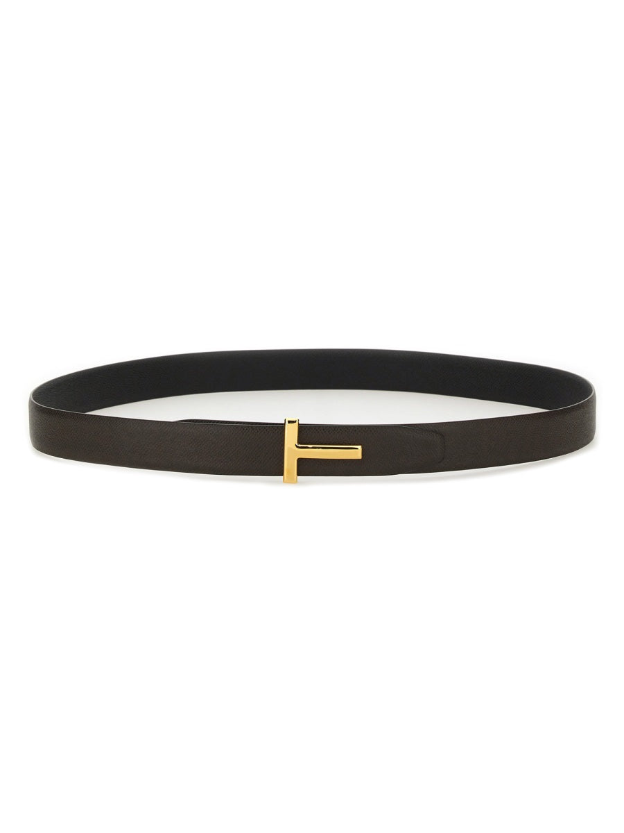 REVERSIBLE T LINE BELT Tom Ford BROWN 105
