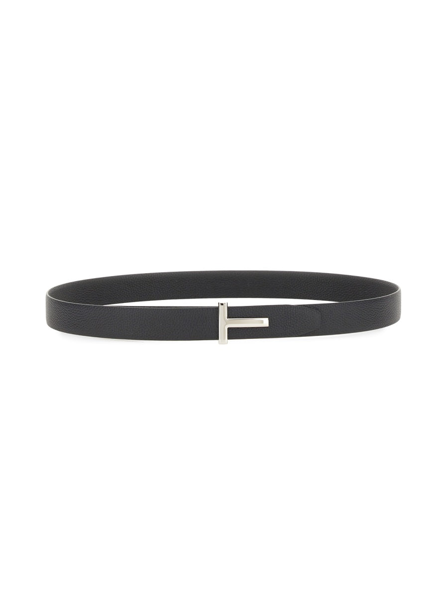 T GRAINY LEATHER BELT Tom Ford