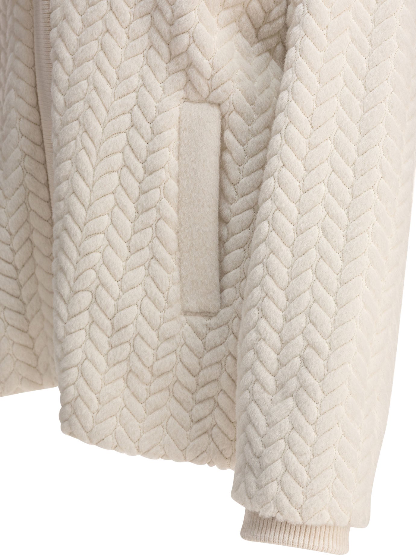 WHITE WOOL COAT Agnona