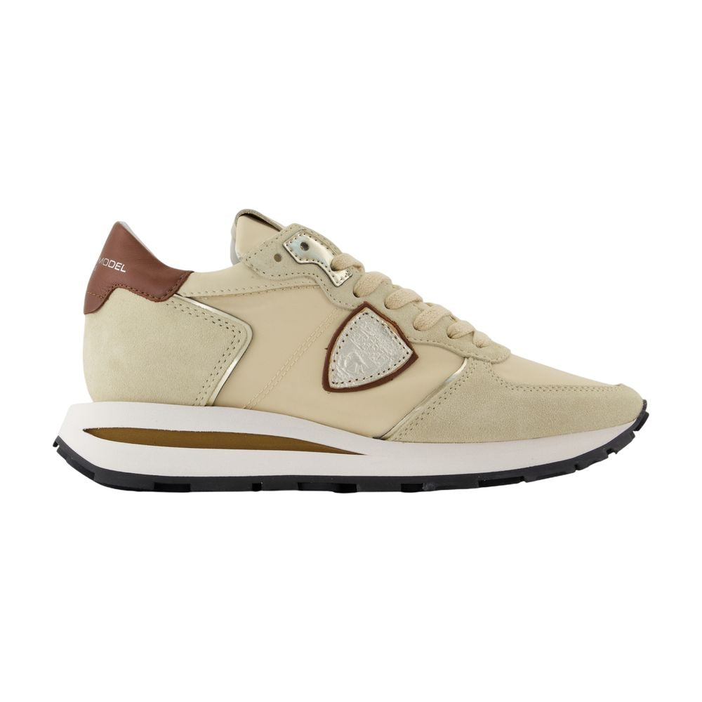 TROPEZ HAUTE LOGO SNEAKERS WITH LEATHER PANELING PHILIPPE MODEL PARIS MONDIALSABLE 38