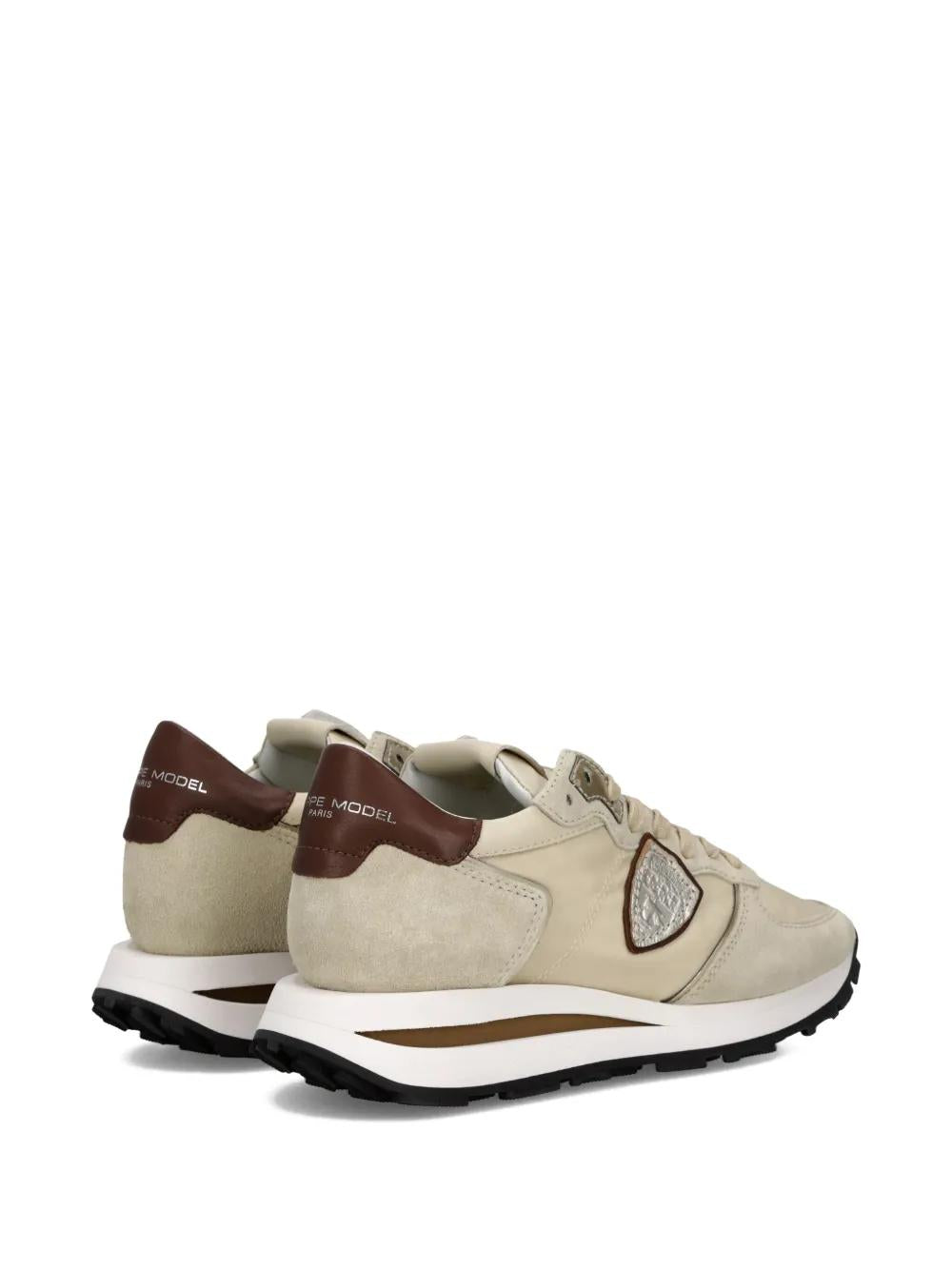 TROPEZ HAUTE LOGO SNEAKERS WITH LEATHER PANELING PHILIPPE MODEL PARIS
