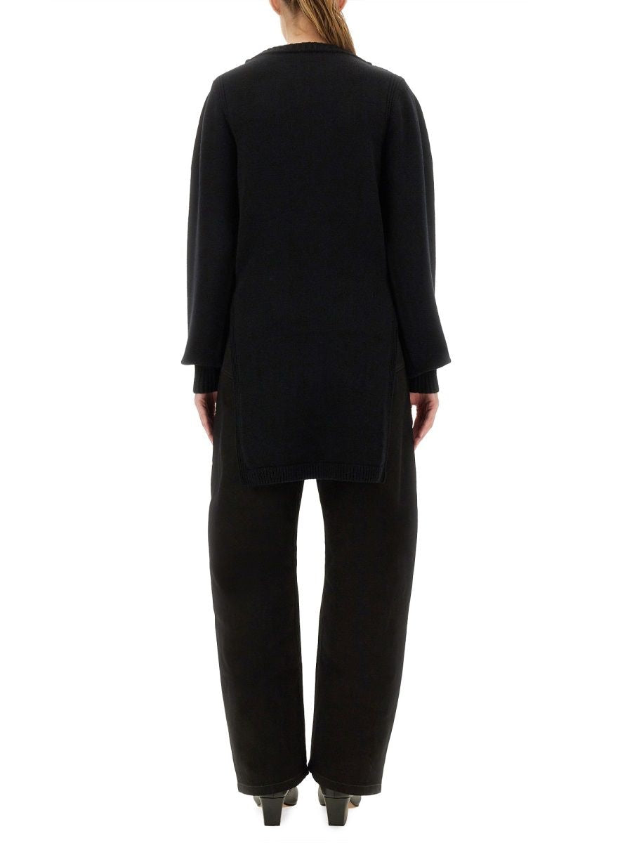 BLACK WOOL SWEATERS Lemaire BLACK XXS
