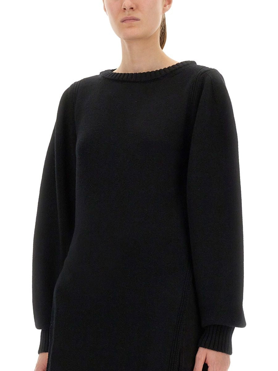 BLACK WOOL SWEATERS Lemaire