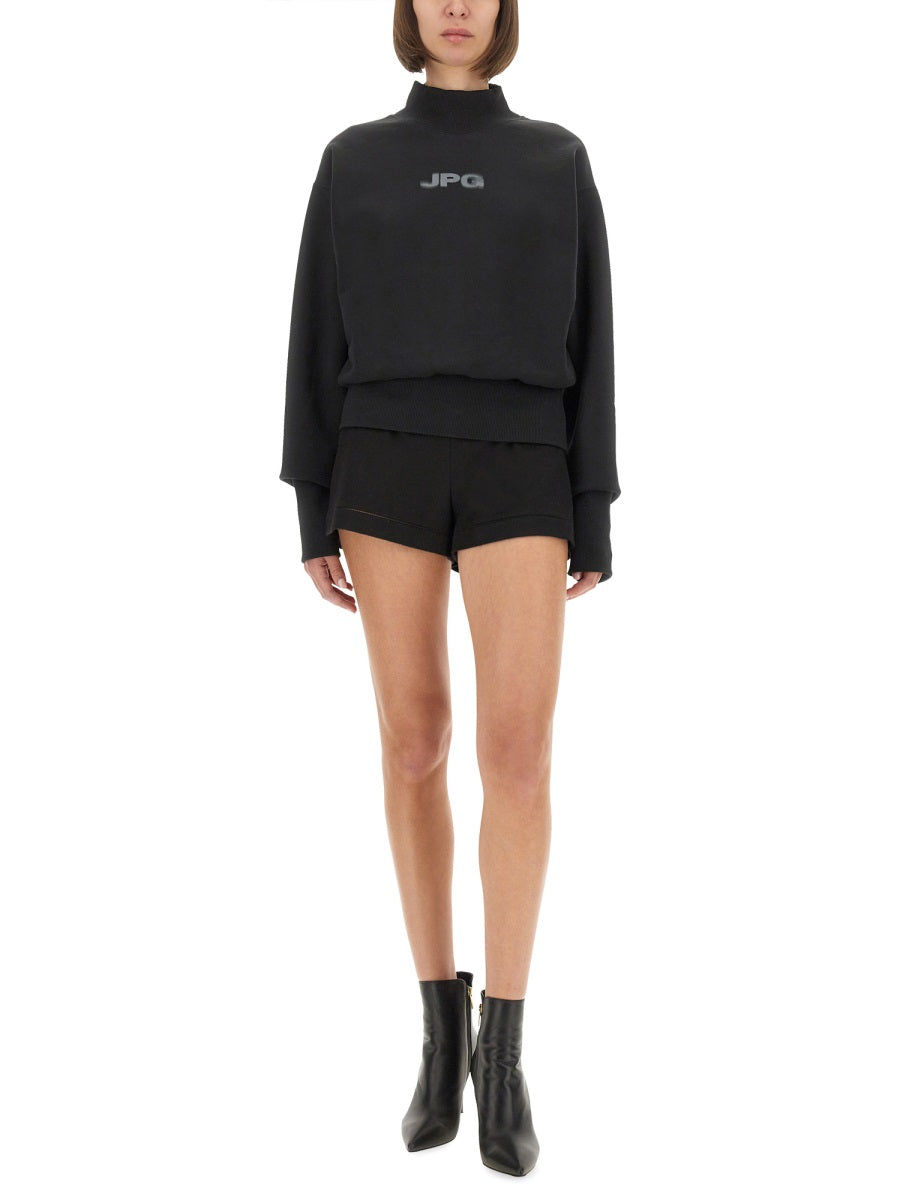 BLACK ORGANIC COTTON SWEATSHIRTS JEAN PAUL GAULTIER
