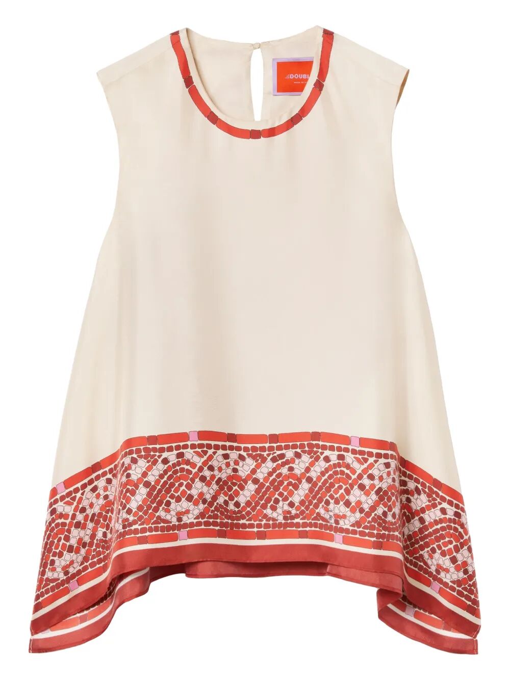 "SAN CARLO TOP" SLEEVELESS SHIRT La Double J NUDE & NEUTRALS S