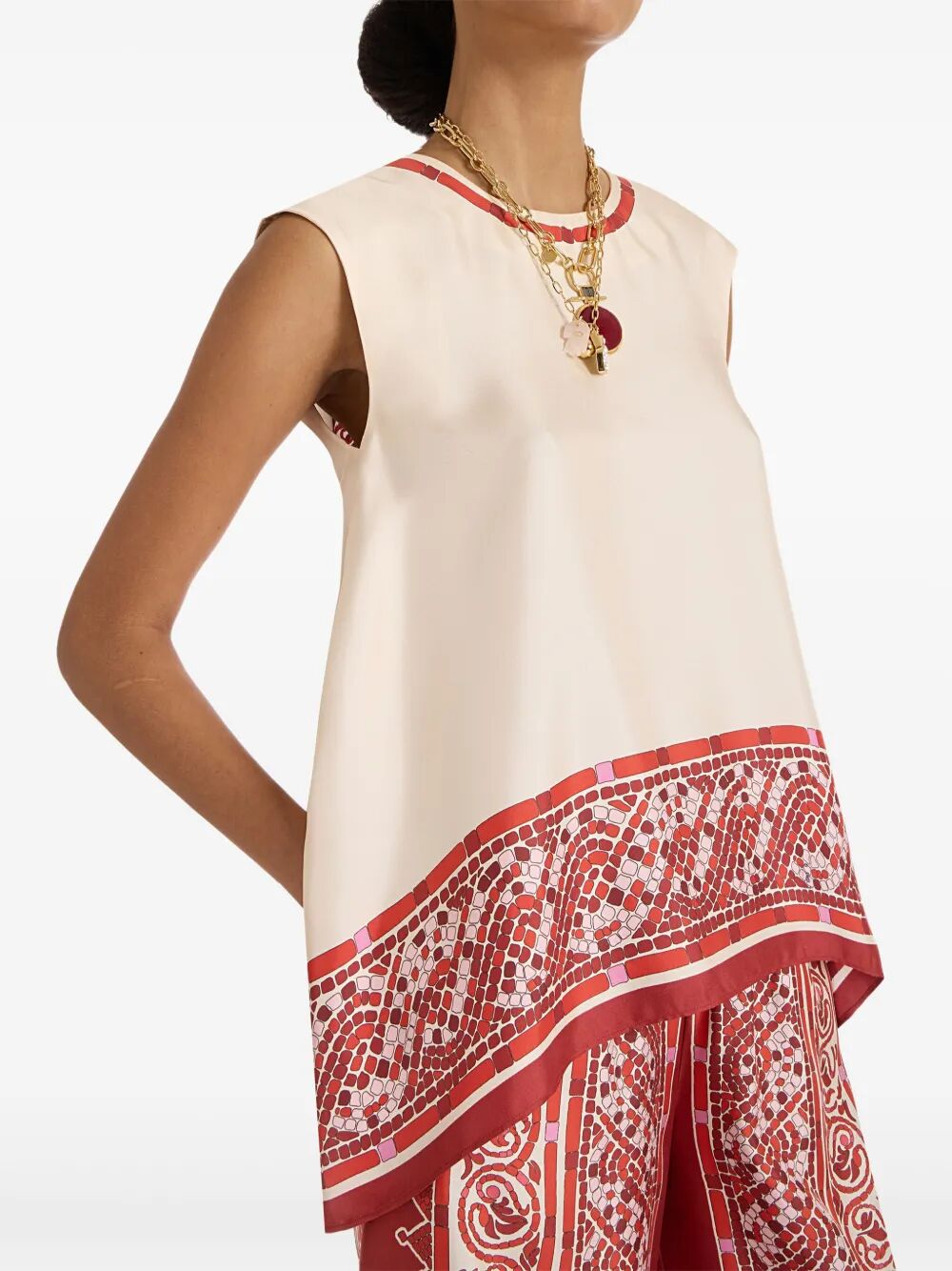 "SAN CARLO TOP" SLEEVELESS SHIRT La Double J