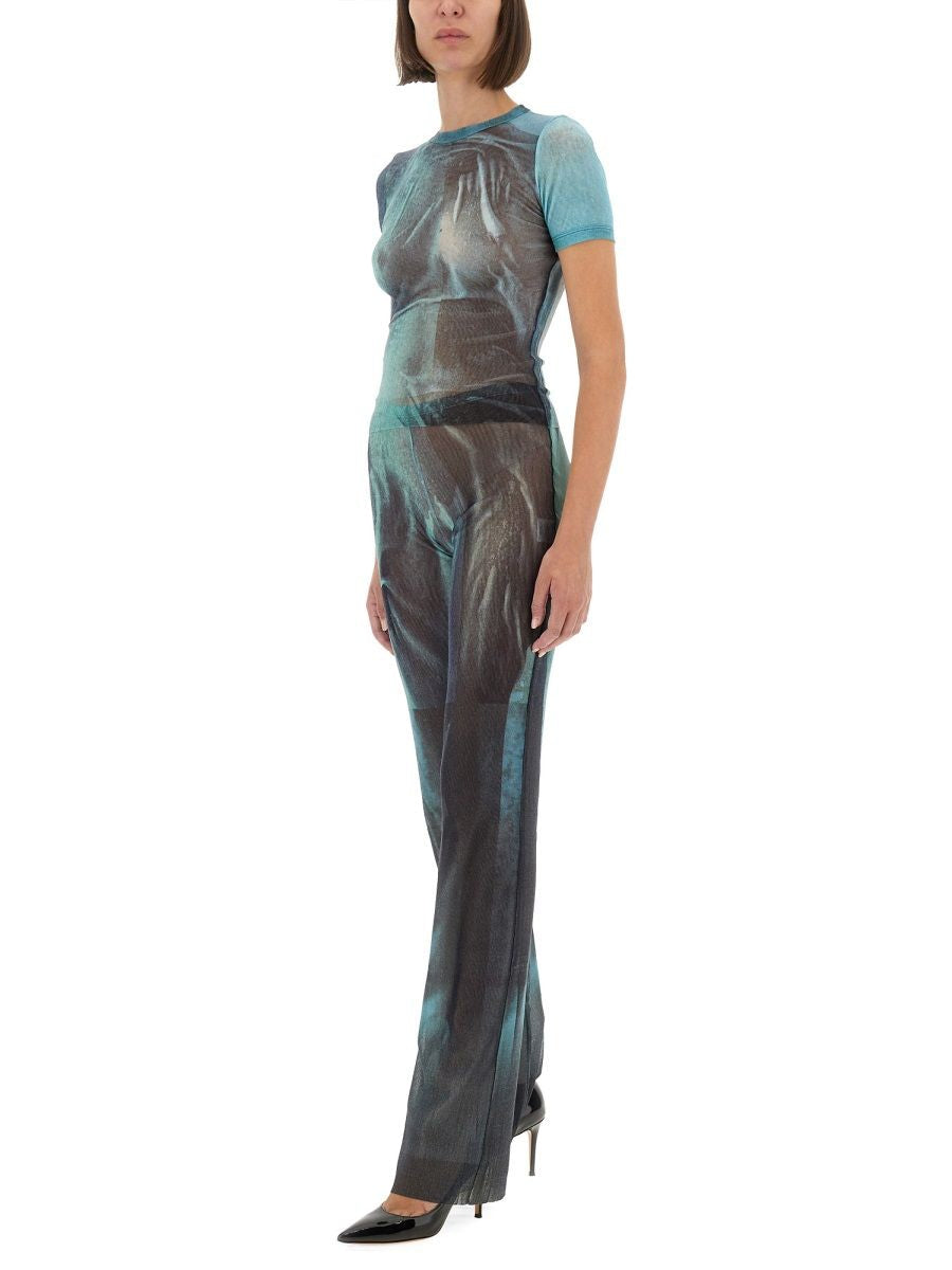 MULTICOLOUR POLYAMIDE TROUSERS JEAN PAUL GAULTIER