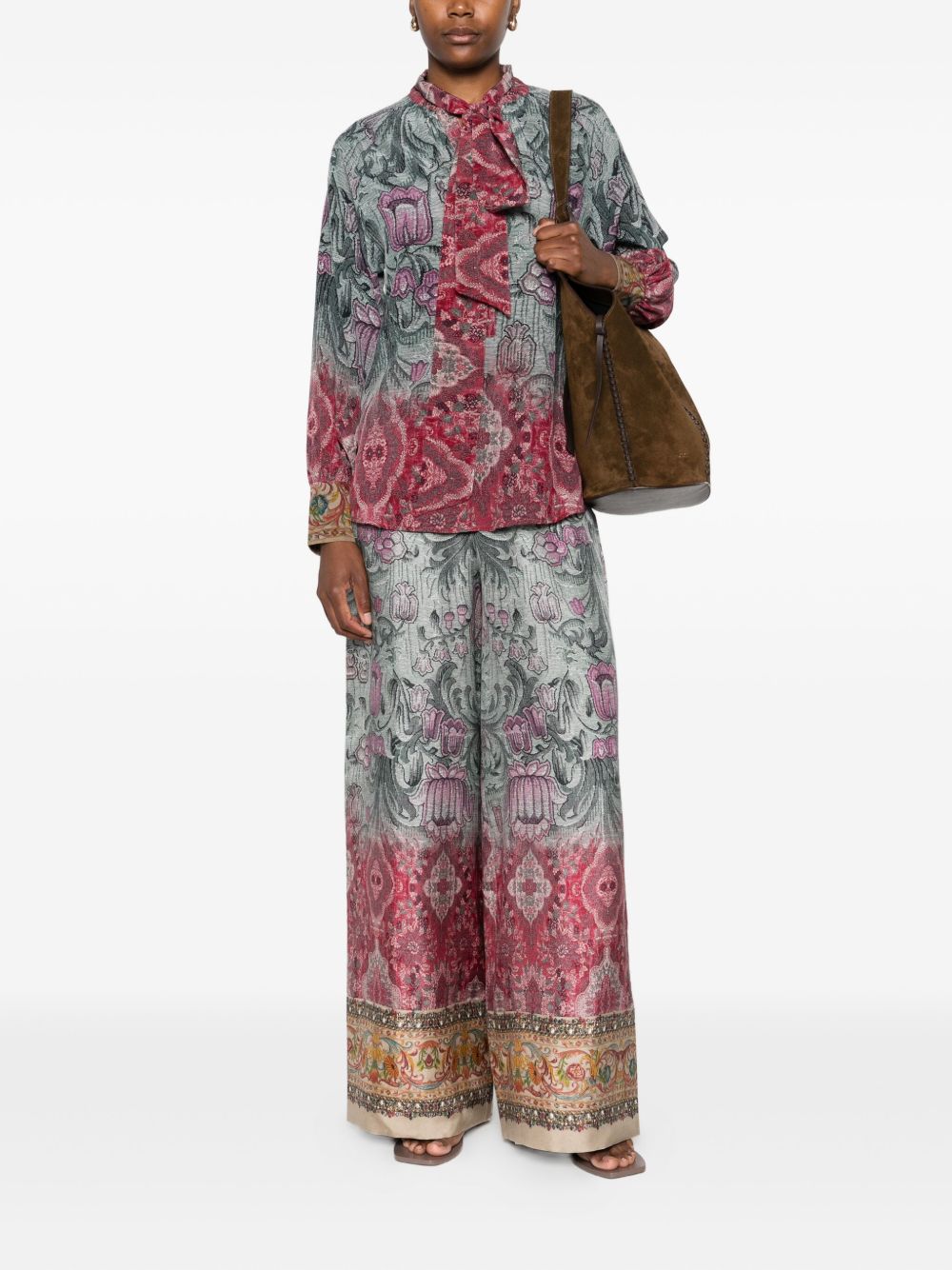 PRINTED SILK SHIRT Pierre Louis Mascia